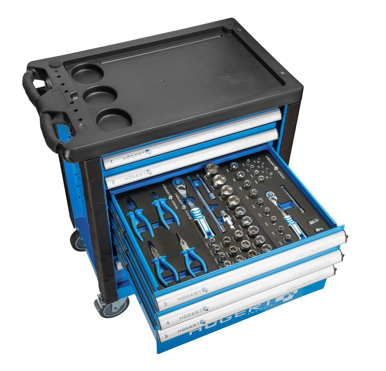 Hogert HT7G056 kolica sa alatom, 214 alata - slika 4