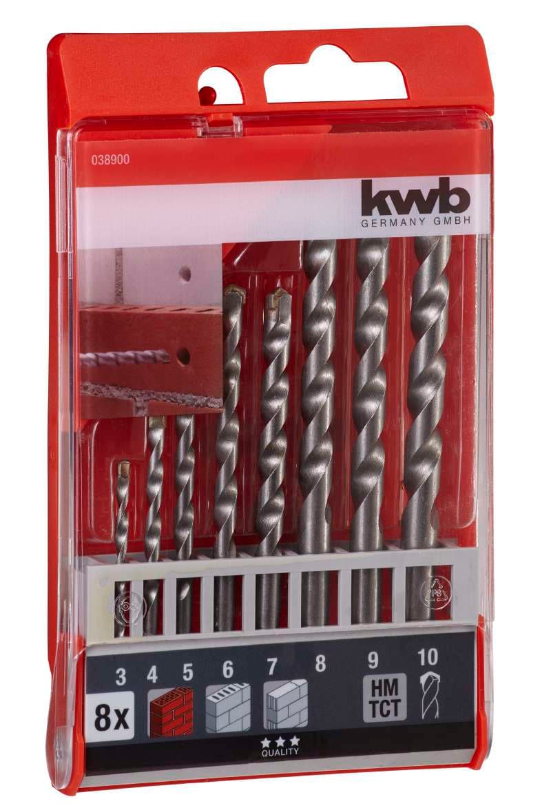  KWB 49038900 HM-TCT set burgija 3-10 8/1 | za kamen, ISO 5468 - slika 2