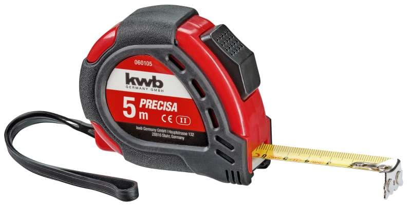  KWB 49060105 Precisa metar 5m x 16mm čelik | magnetni vrh, s gumenim umecima - slika 2