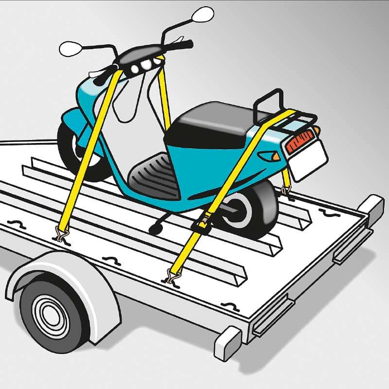  KWB 49772226 2 kaiša 35 sa zatezačem i 2 kuke 6m | TUEV,  od poliestera - slika 2