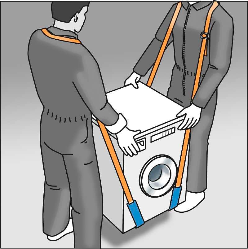  KWB 49774400 Kaiš za podizanje tereta, 3m | pri selidbama, od poliestera - slika 2