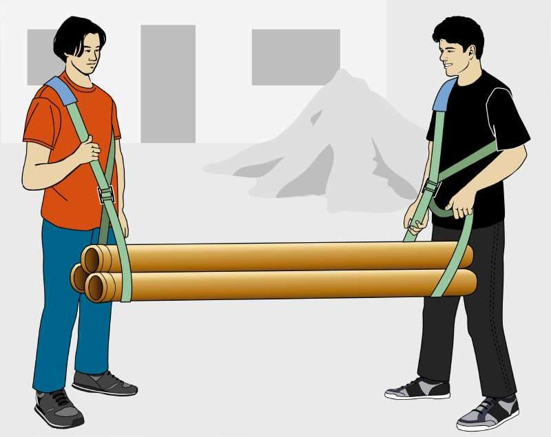  KWB 49774400 Kaiš za podizanje tereta, 3m | pri selidbama, od poliestera - slika 3