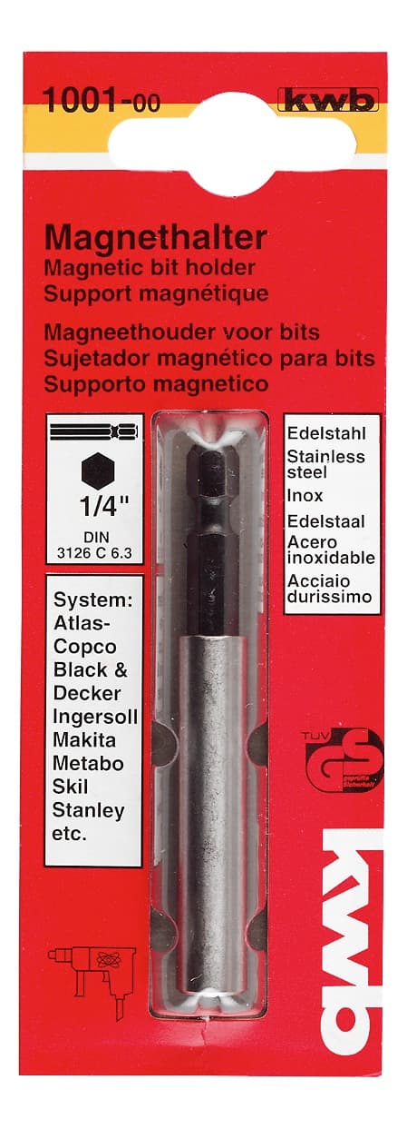  KWB 49100100 Magnetni držač nastavaka 75 1/4", 1/4" HEX ISO1173 E6.3 - slika 2
