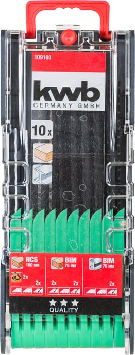  KWB 49109180 PWRBox set listova za ubodnu testeru, 10 delova - slika 6