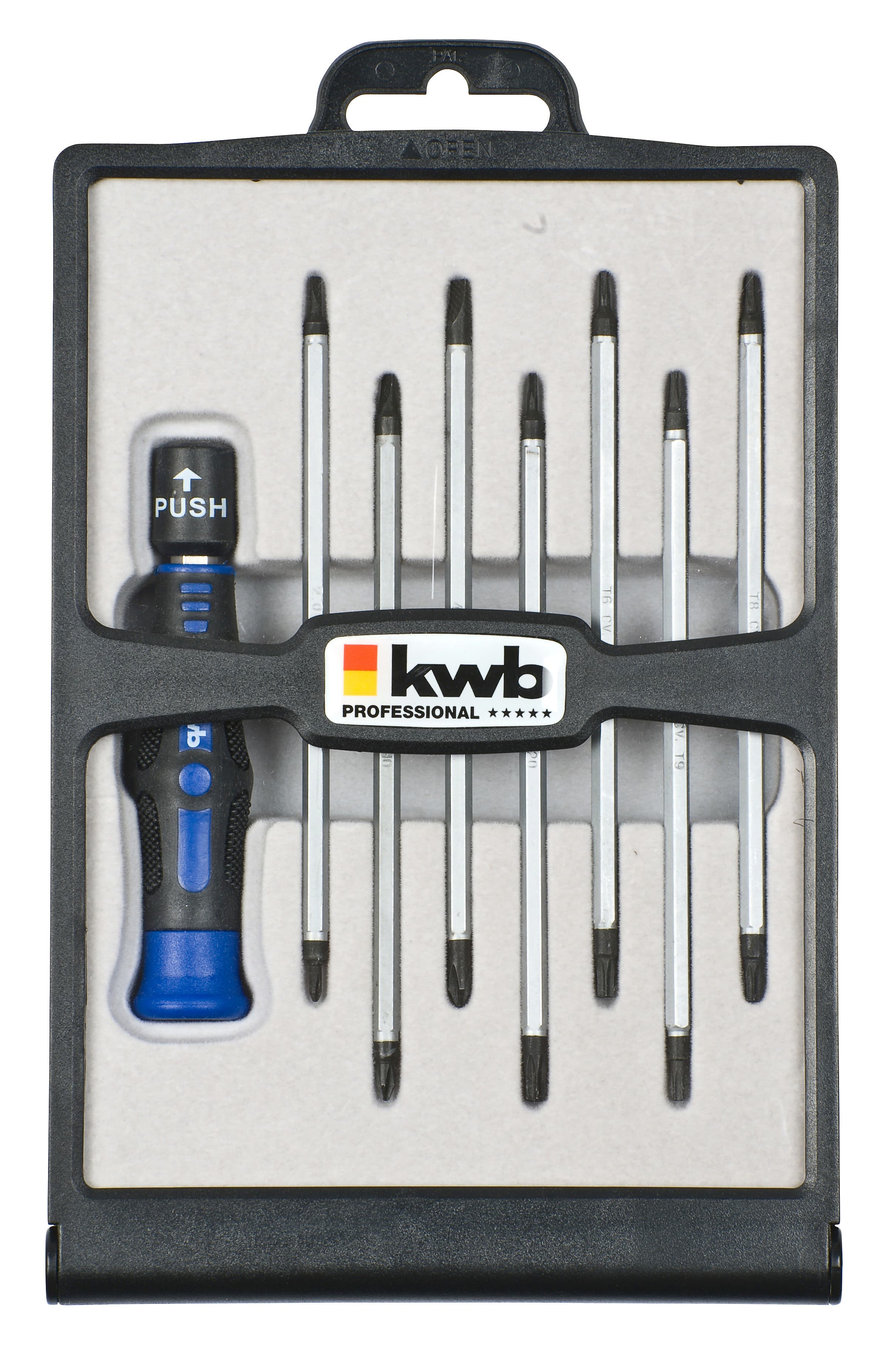  KWB 49146600 Profi set preciznih odvijača, 7/1 | CrV, FL+PH+T - slika 3
