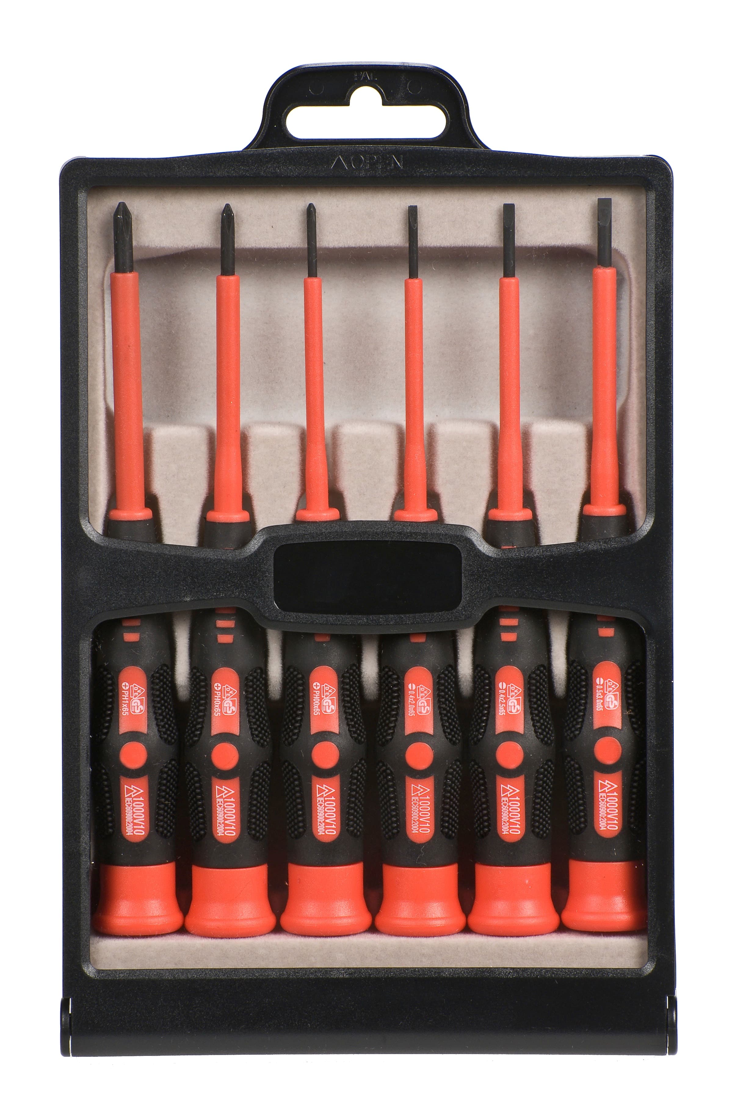  KWB 49146800 Profi set preciznih izolovanih odvijača, 6/1 | CrV, FL+PH, VDE - slika 2