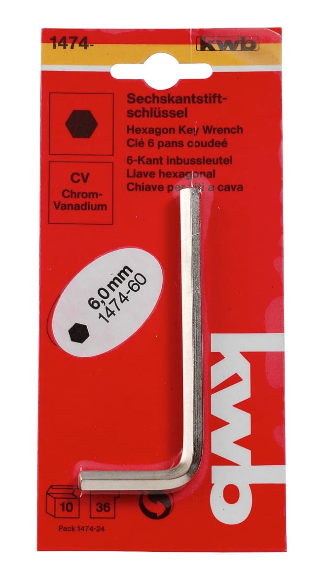  KWB 49147460 Imbus ključ sa kuglicom 6.0 | CrV, DIN 911, HEXAGON