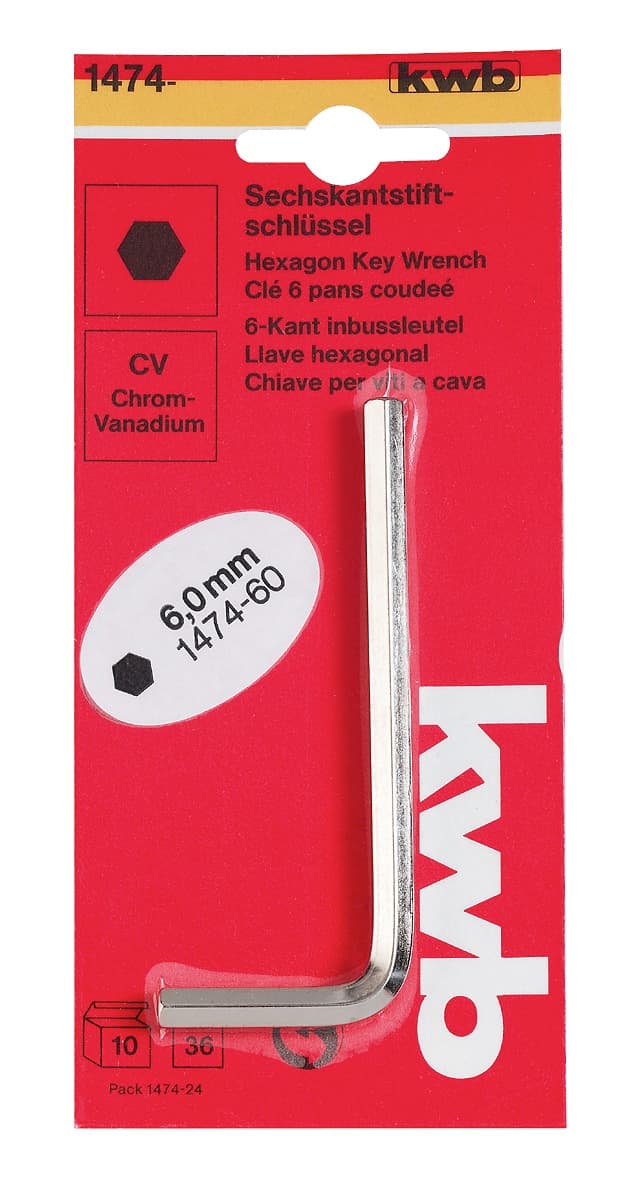  KWB 49147480 Imbus ključ sa kuglicom 8.0 | CrV, DIN 911, HEXAGON