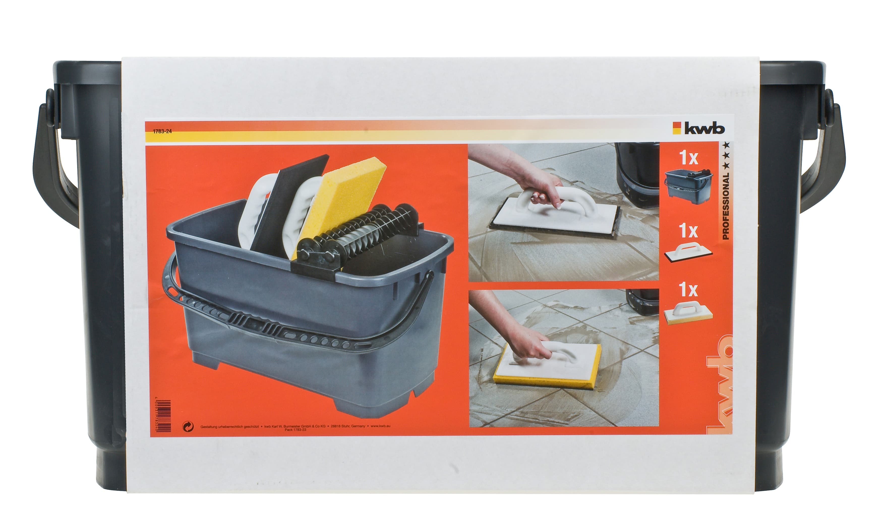  KWB 49178324 set za čišćenje pločica, kanta 24l, 3 dela - slika 5