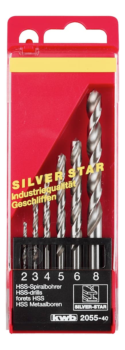  KWB 49205540 Silverstar set burgija za metal 2-8 6/1 | DIN 338,  brušene - slika 2