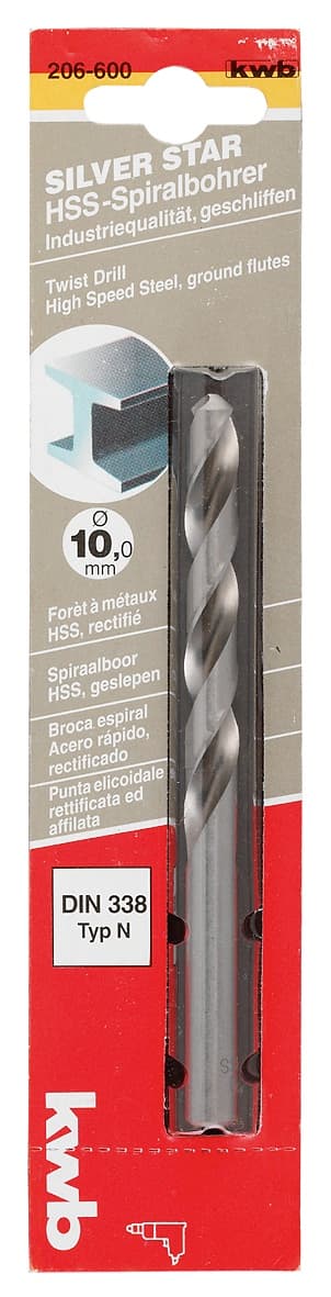  KWB 49206520 Silverstar 2 burgije za metal 2.0, DIN 338, brušene