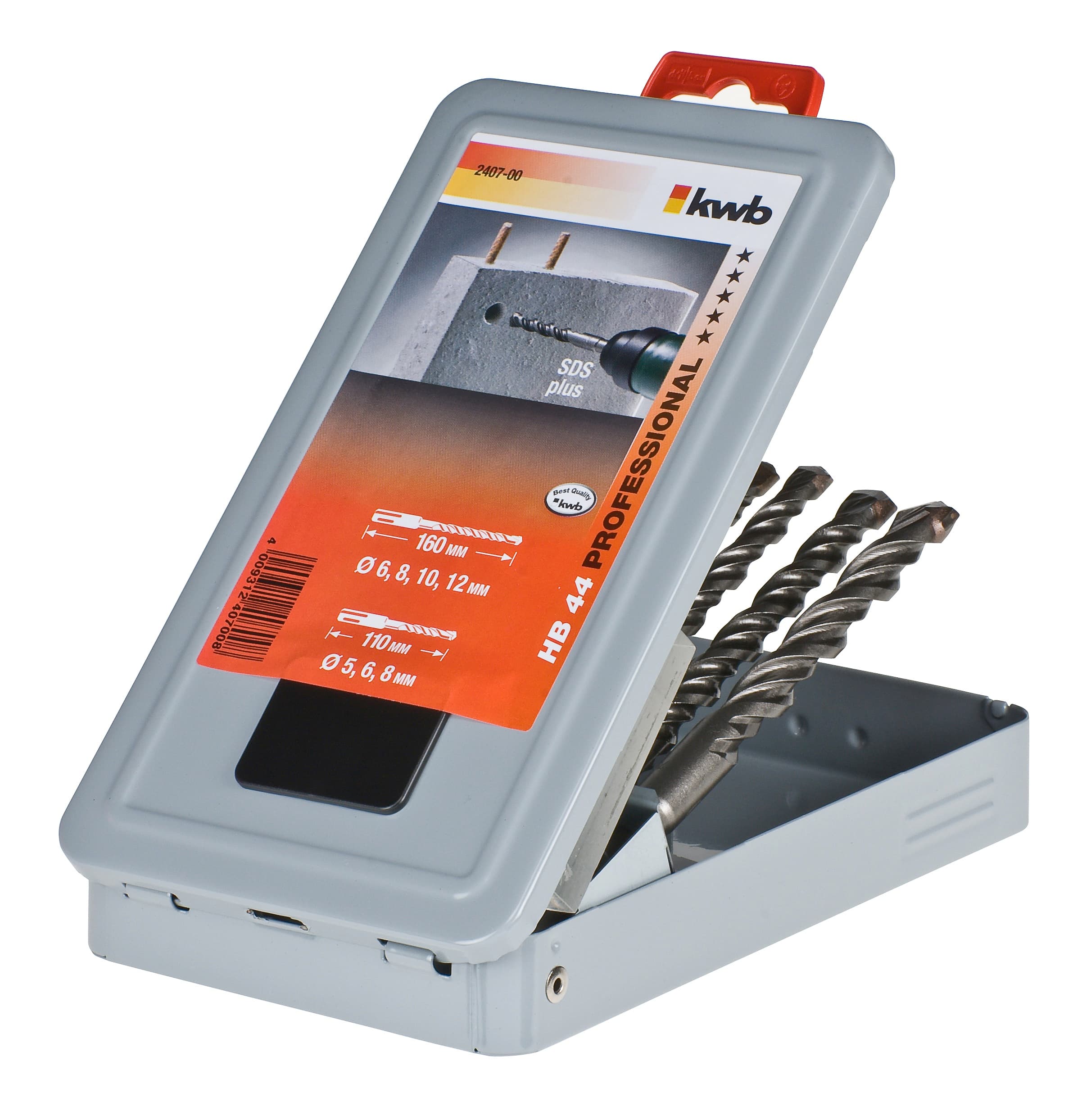  KWB 49240700 Profi HB44 SDS plus set burgija 7/1 | 50/110 5/6/8, 100/160 6-12