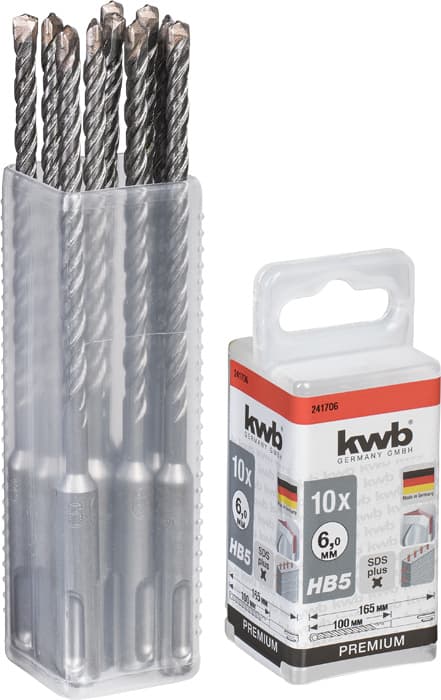  KWB 49241706 10 SDS-Plus burgija 6,0 x 165 HB44 za beton