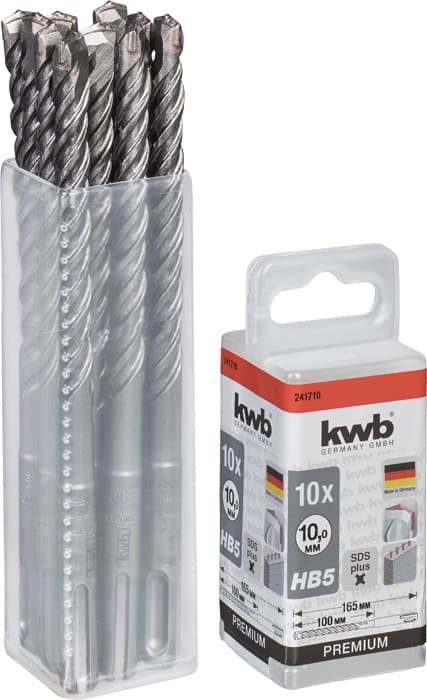  KWB 49241710 10 burgija SDS-Plus 10 x 165 HB5 za beton