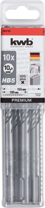  KWB 49241710 10 burgija SDS-Plus 10 x 165 HB5 za beton - slika 4