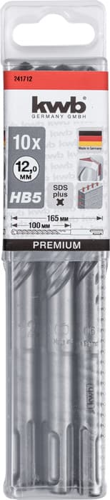  KWB 49241712 10 burgija SDS-Plus 12 x 165 HB5 za beton - slika 4