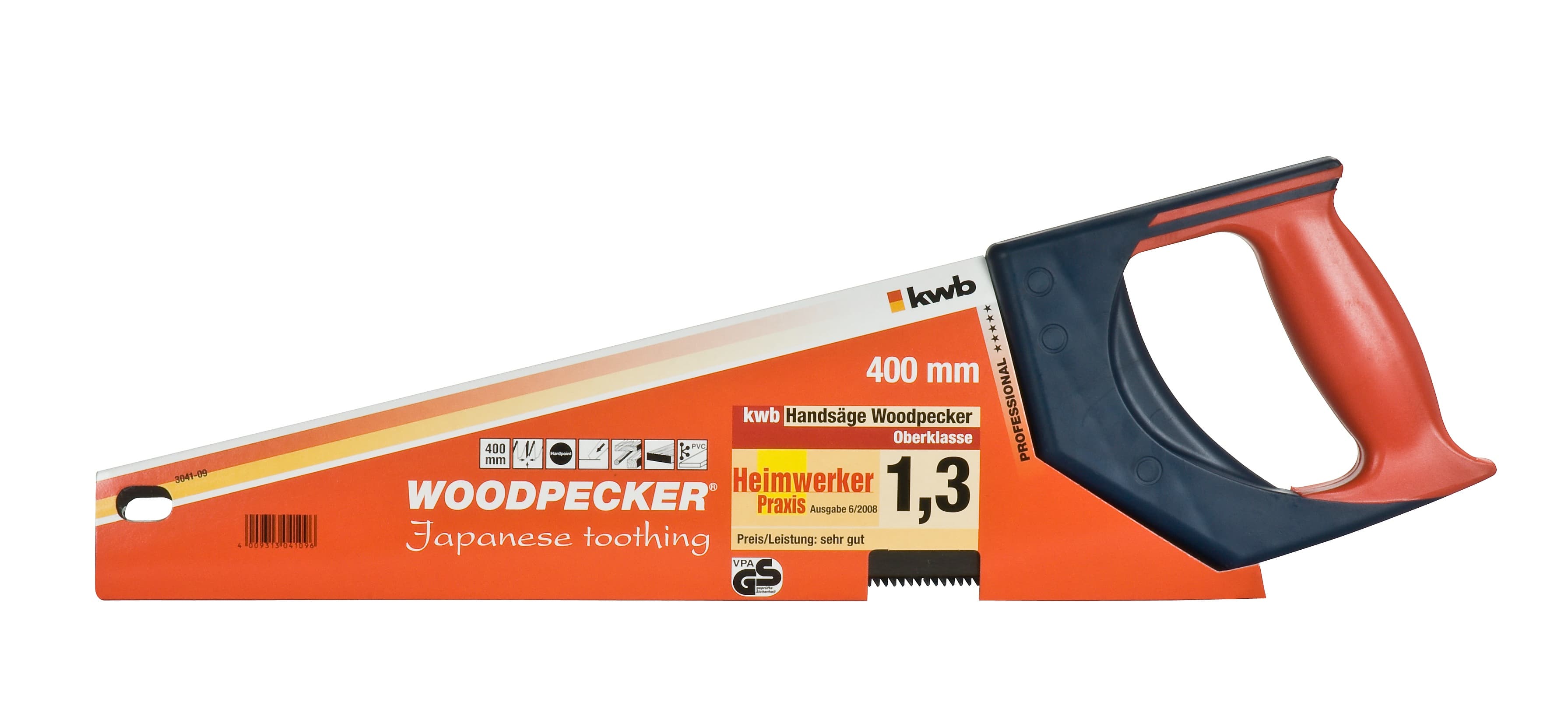  KWB 49304109 Ručna testera za drvo 400 | japanski zub - slika 2