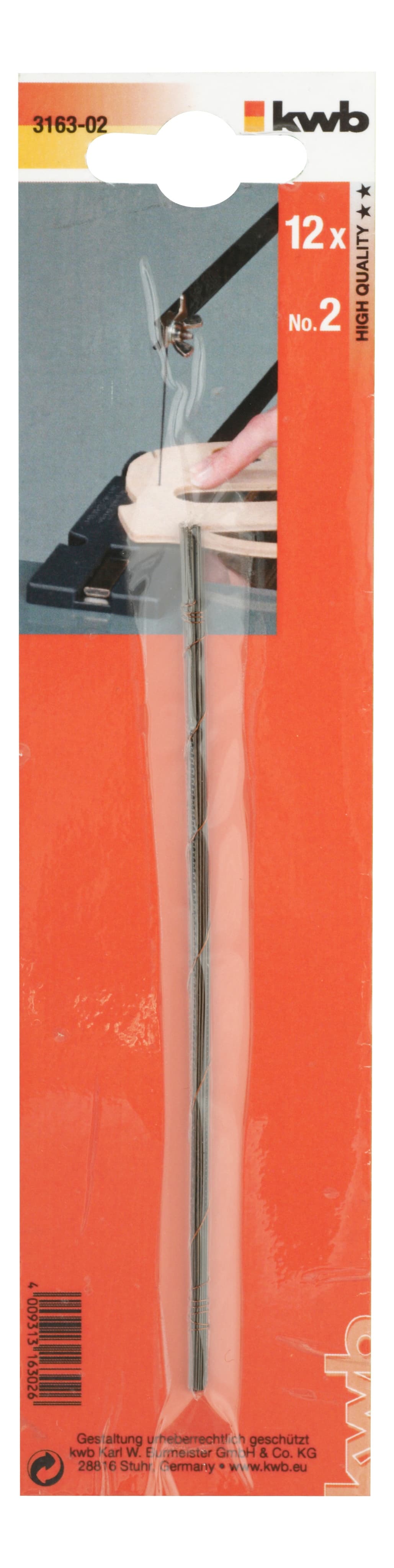  KWB 49316302 Set testerica 12/1 ravne | Br.2 (fina), dužina 180, radna dužina 83