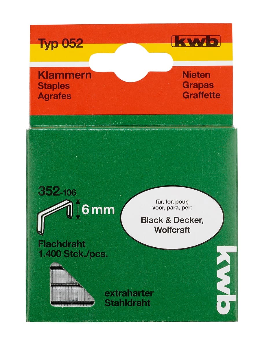  KWB 49352106 Municija za heftalicu 6/12.3 1400/1, Tip052/352, STANDARD - slika 2