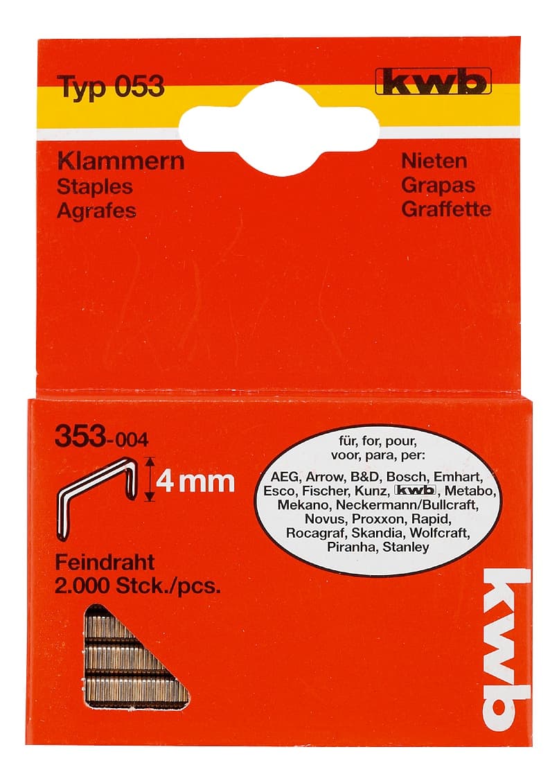  KWB 49353004 Municija za heftalicu 4/11.4 2000/1, Tip 053/353, STANDARD - slika 2