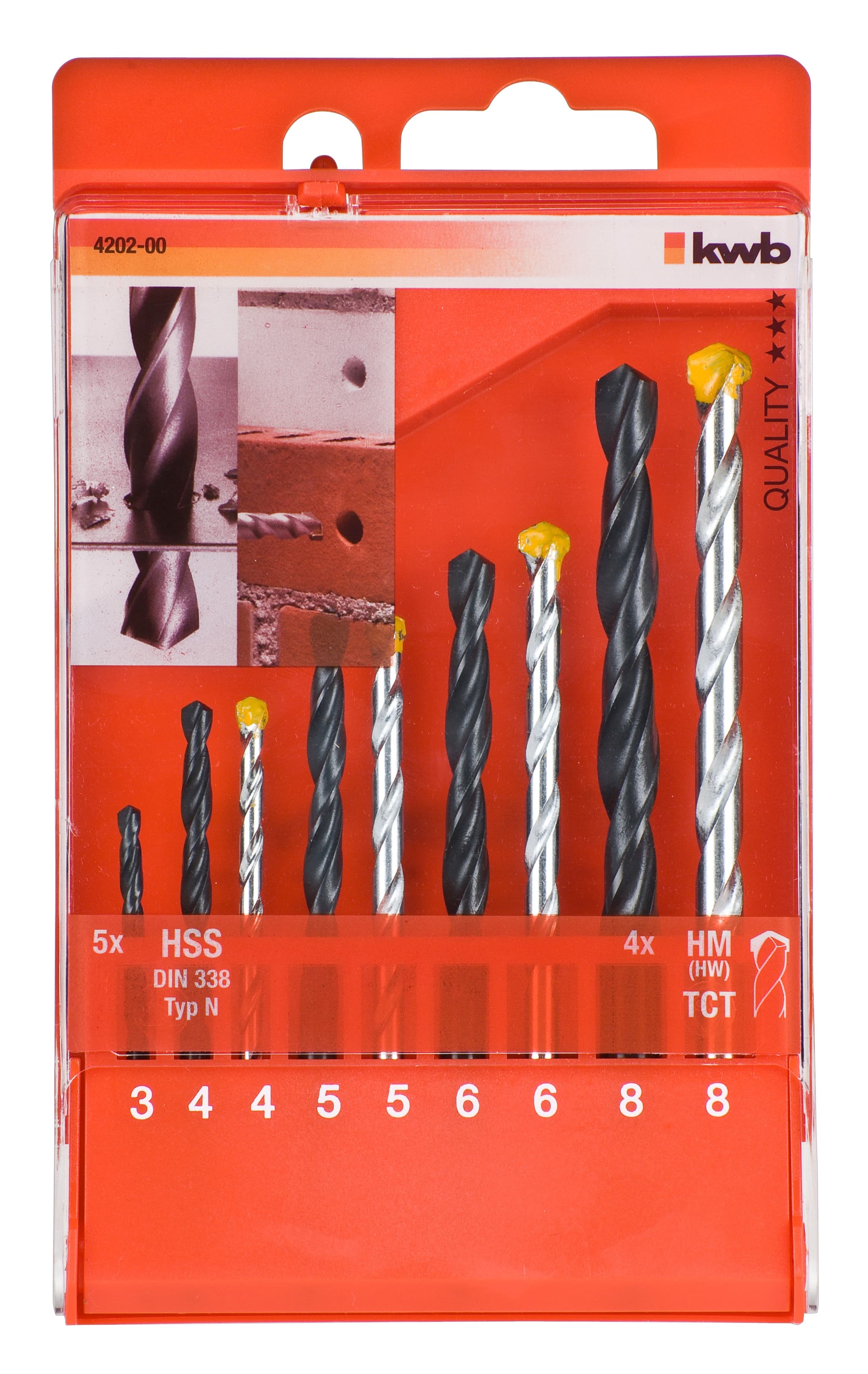  KWB 49420200 set burgija ya metal i beeton, 9 delova