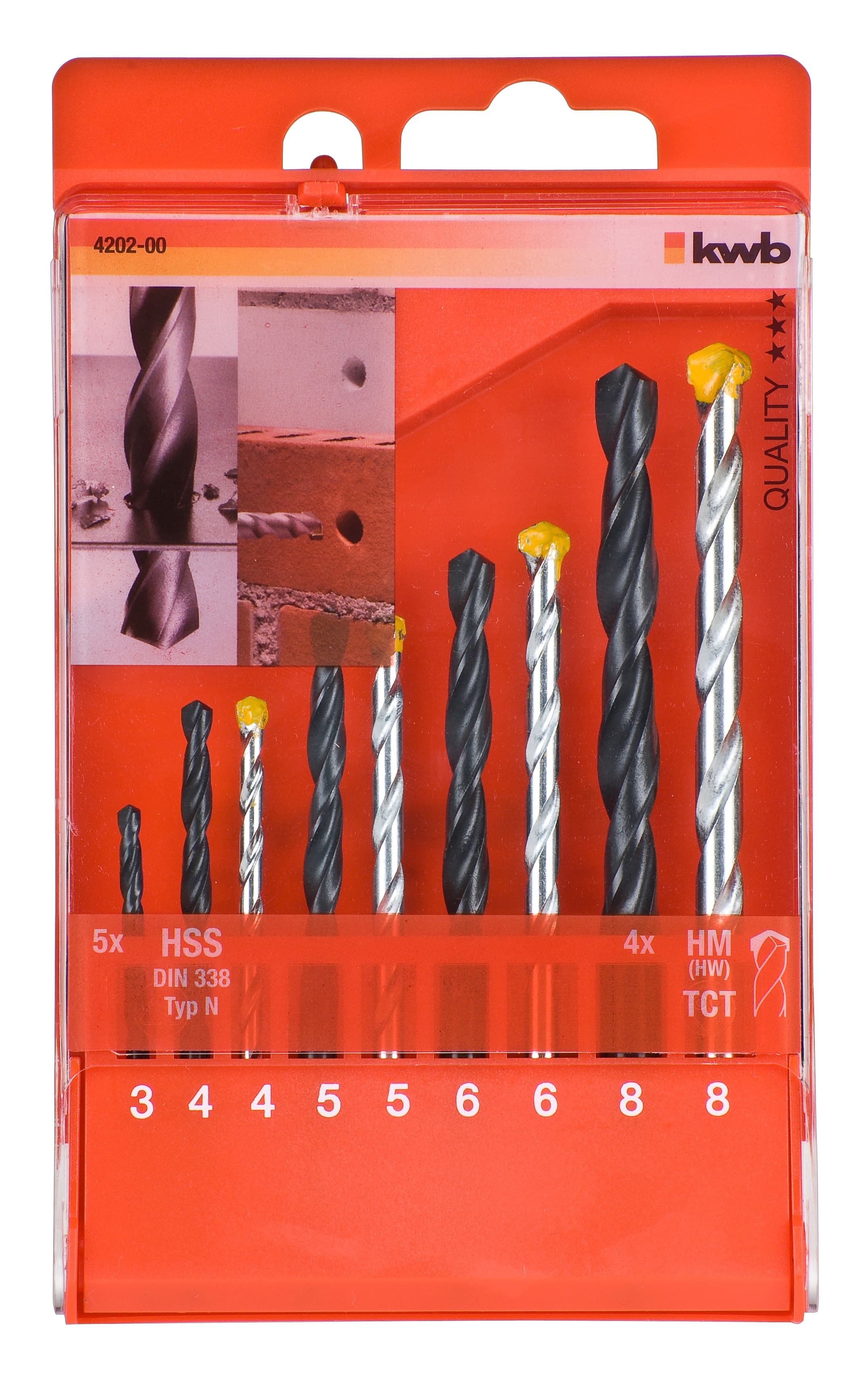  KWB 49420200 set burgija ya metal i beeton, 9 delova - slika 2