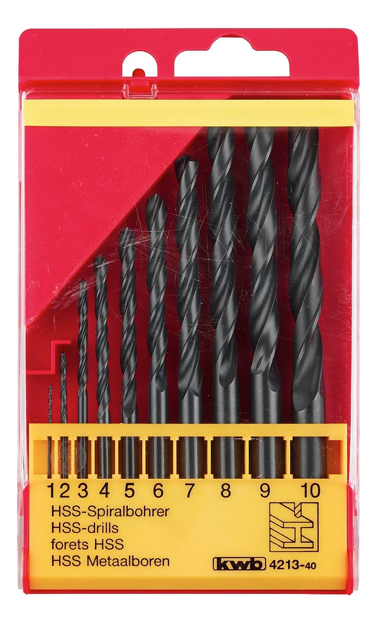  KWB 49421340 HSS set burgija za metal 1-10 10/1 | DIN 338, valjane - slika 2