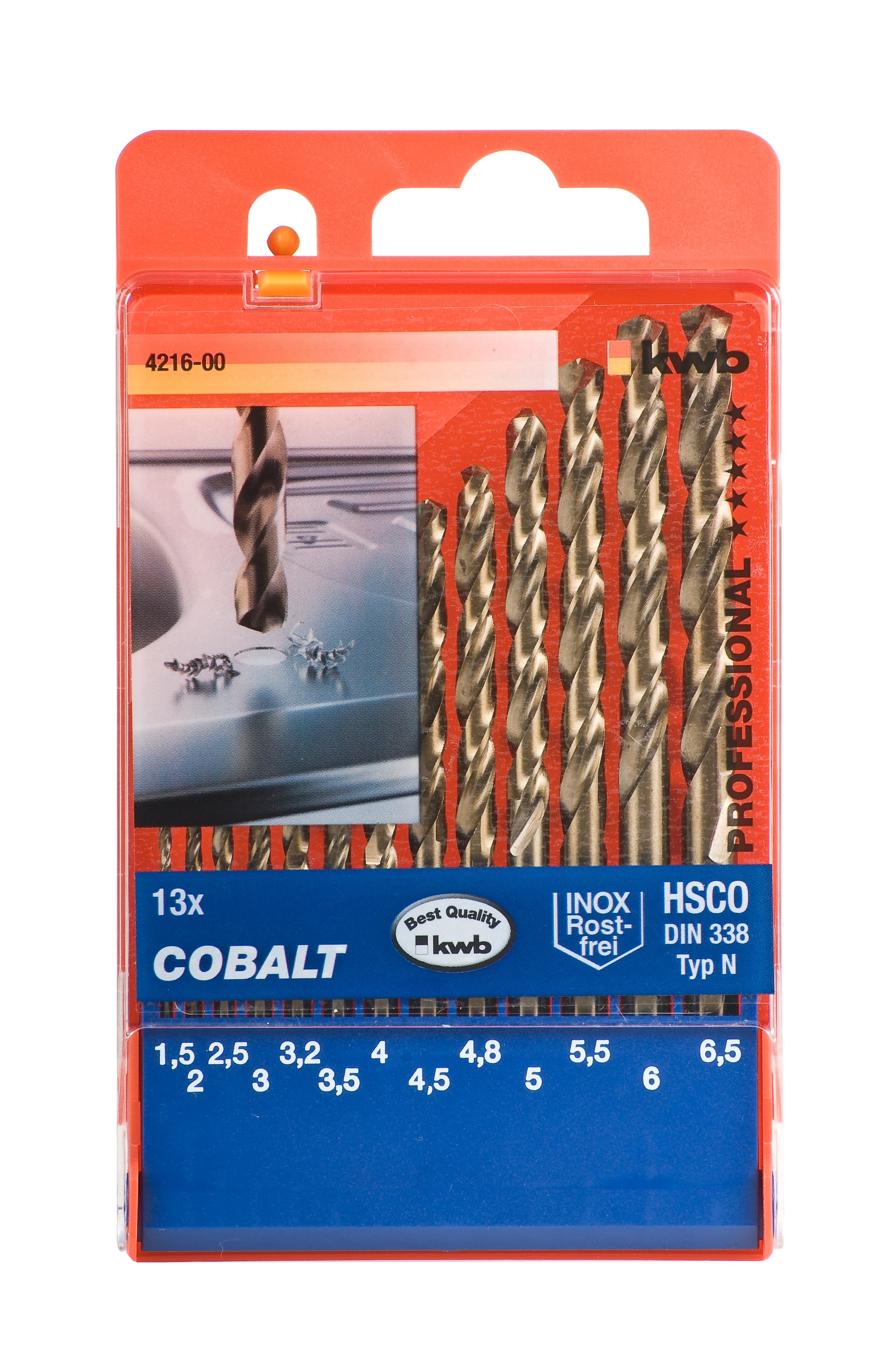  KWB 49421600 HSS-CO set burgija za metal 13 kom.