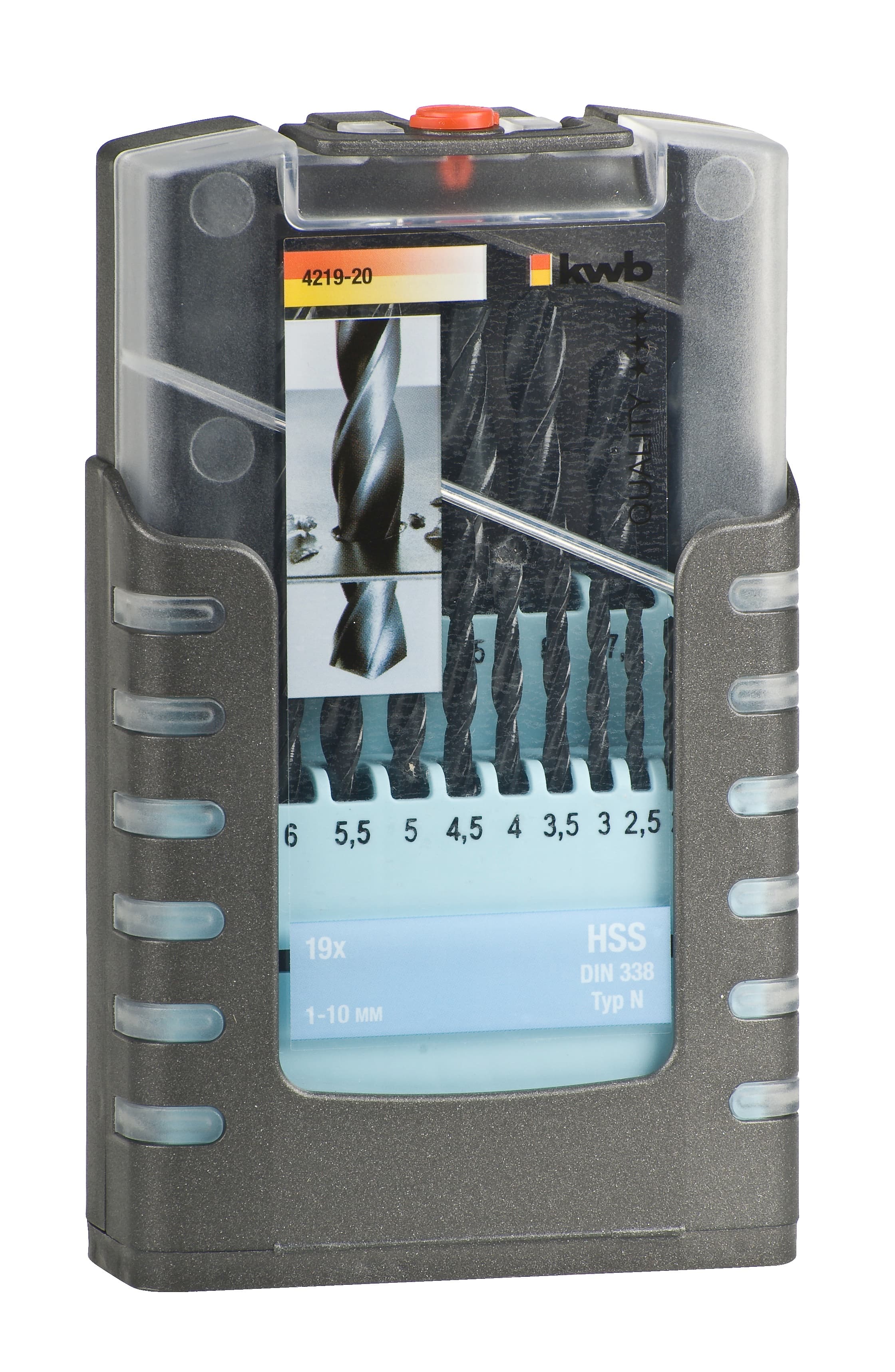  KWB 49421920 HSS set burgija za metal 1-10 19/1 | DIN 338, valjane