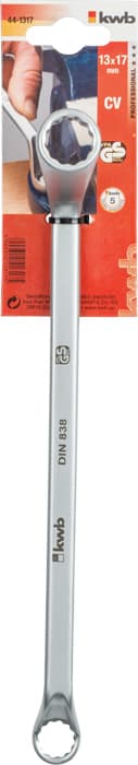  KWB 49441317 Krivo-okasti ključ 13x17 | CrV, DIN 838