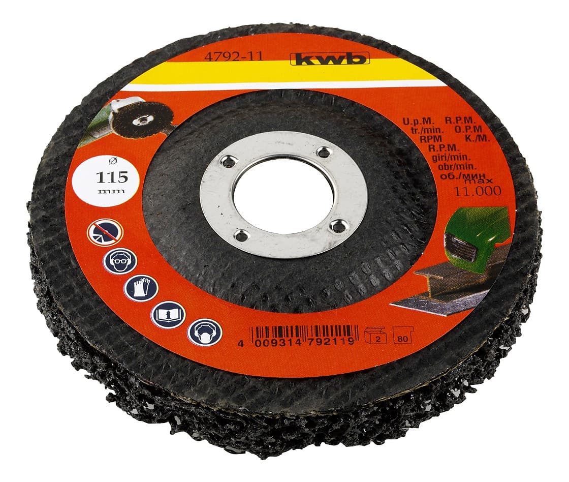  KWB 49479211 Brusna ploča za čišćenje 115x22 | polikarbid, max br. obrtaja 11000