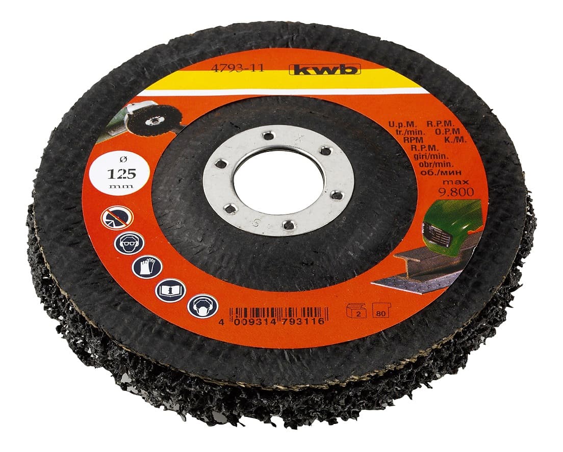  KWB 49479311 Brusna ploča za čišćenje 125x22 | polikarbid, max br. obrtaja 9800
