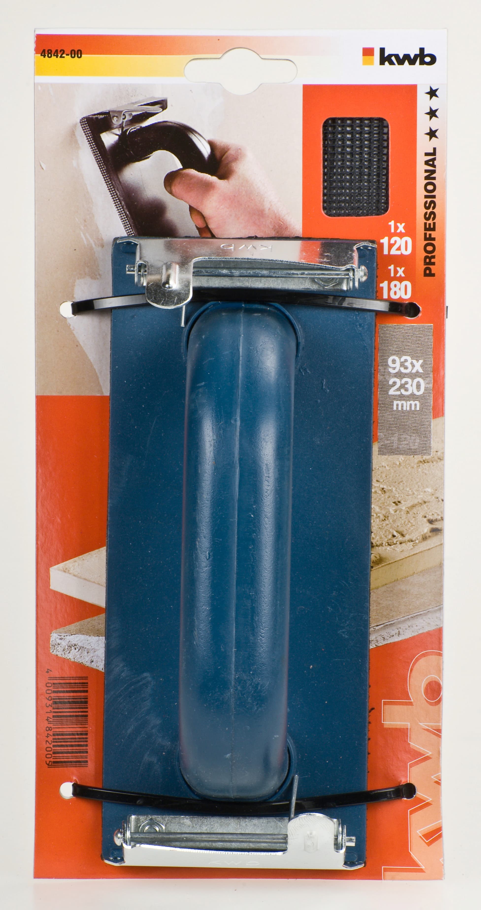  KWB 49484200 Nosač brusnog papira, 93x230 | sa 2 brusna papira granulacije 120/180 - slika 3