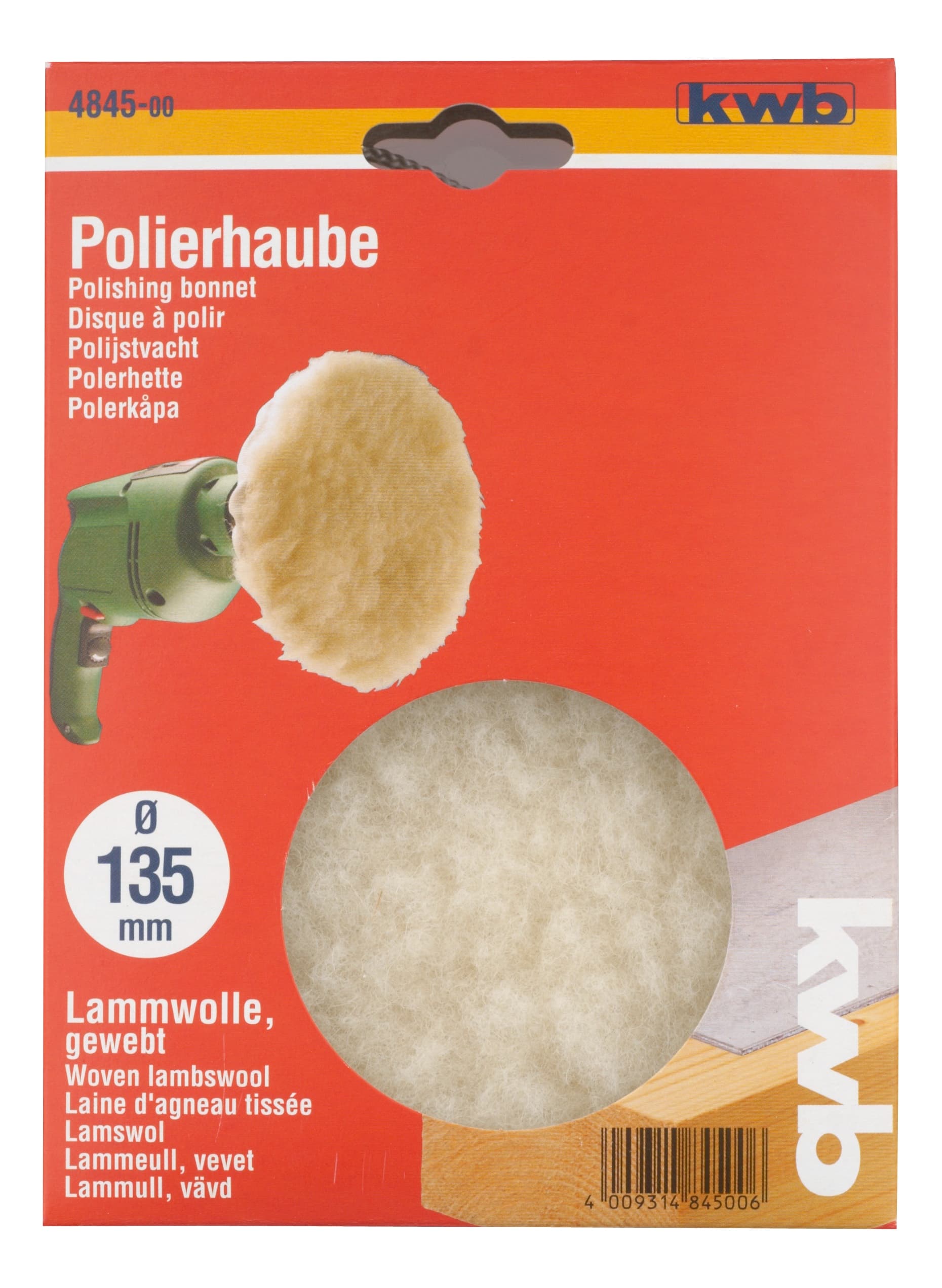 KWB 49484500 jagnjeće runo za poliranje, 135 mm - slika 2