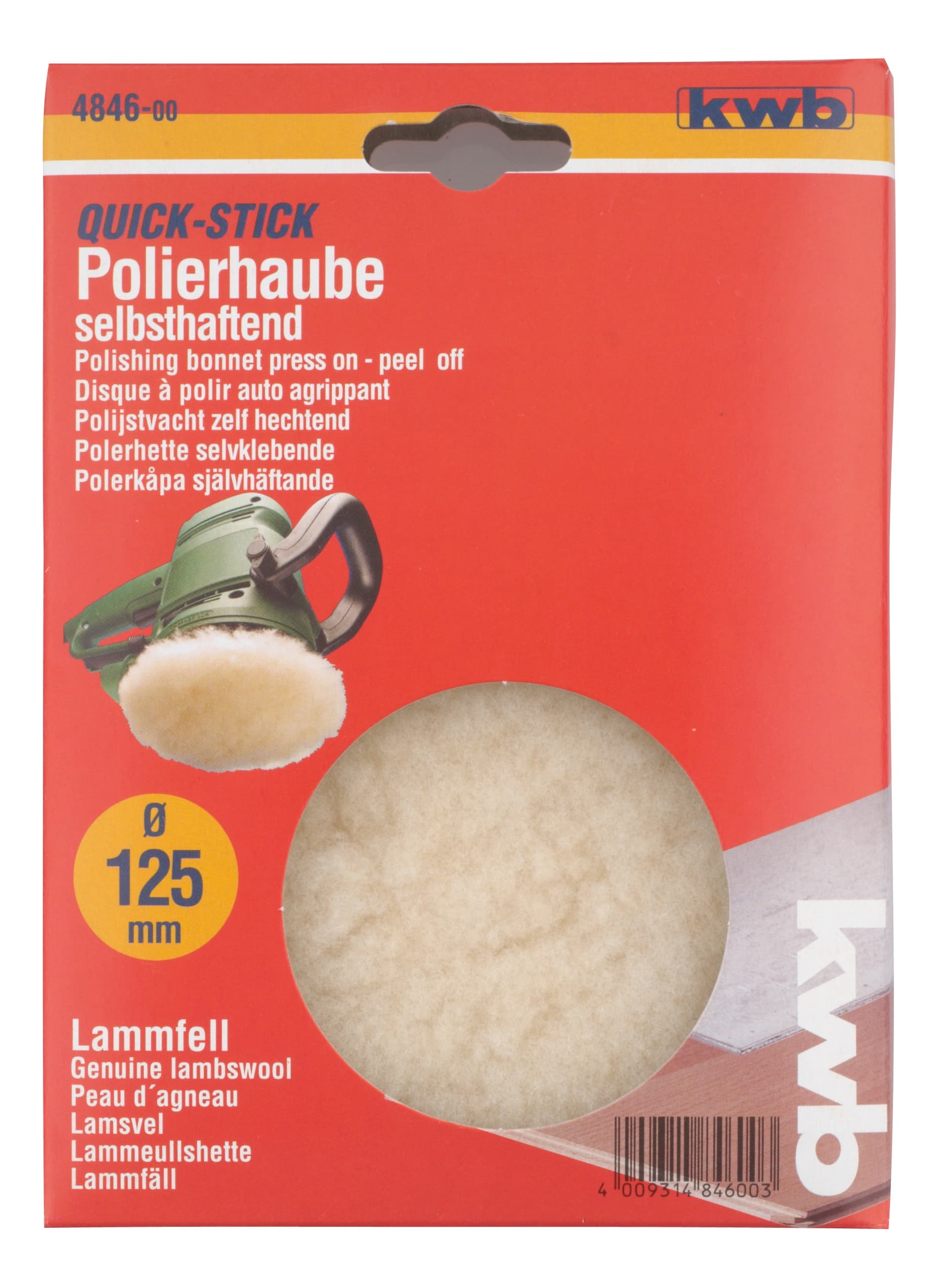  KWB 49484600 Quick-Stick vuneni nastavak za poliranje 125mm - slika 2