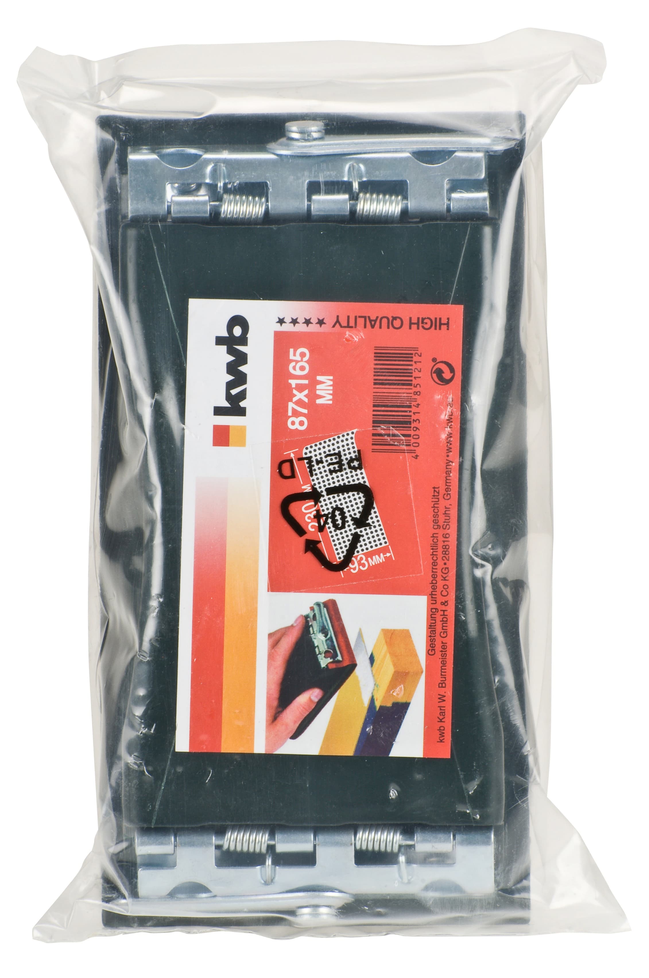  KWB 49485121 Profi ručni držač brusnih papira , 87x165, sa stegama - slika 2