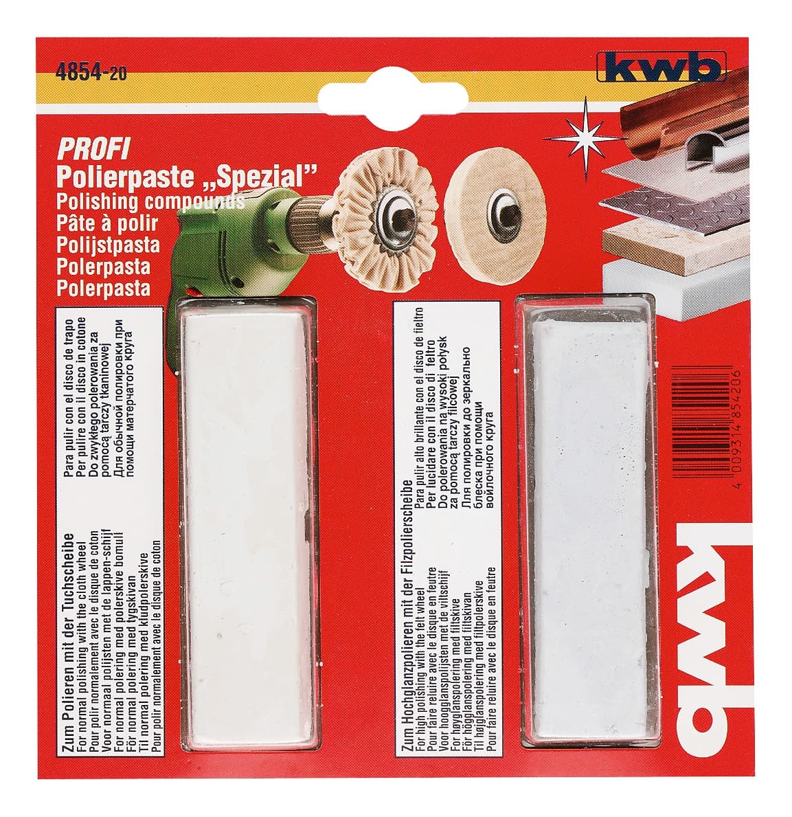  KWB 49485420 pasta za poliranje automobila, 2 dela