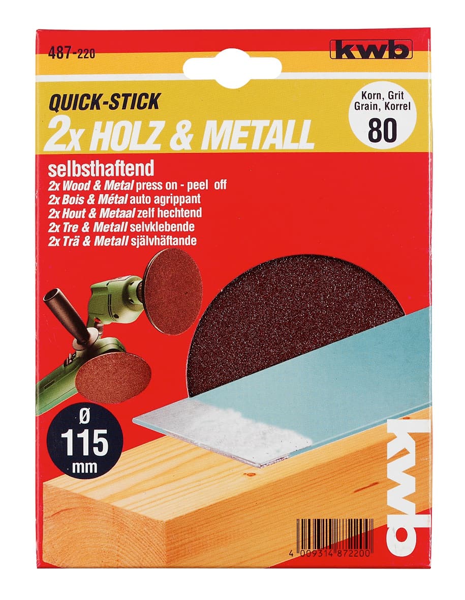  KWB 49487300 Quick-Stick brusni papir na čičak 115 mm, meki - slika 2