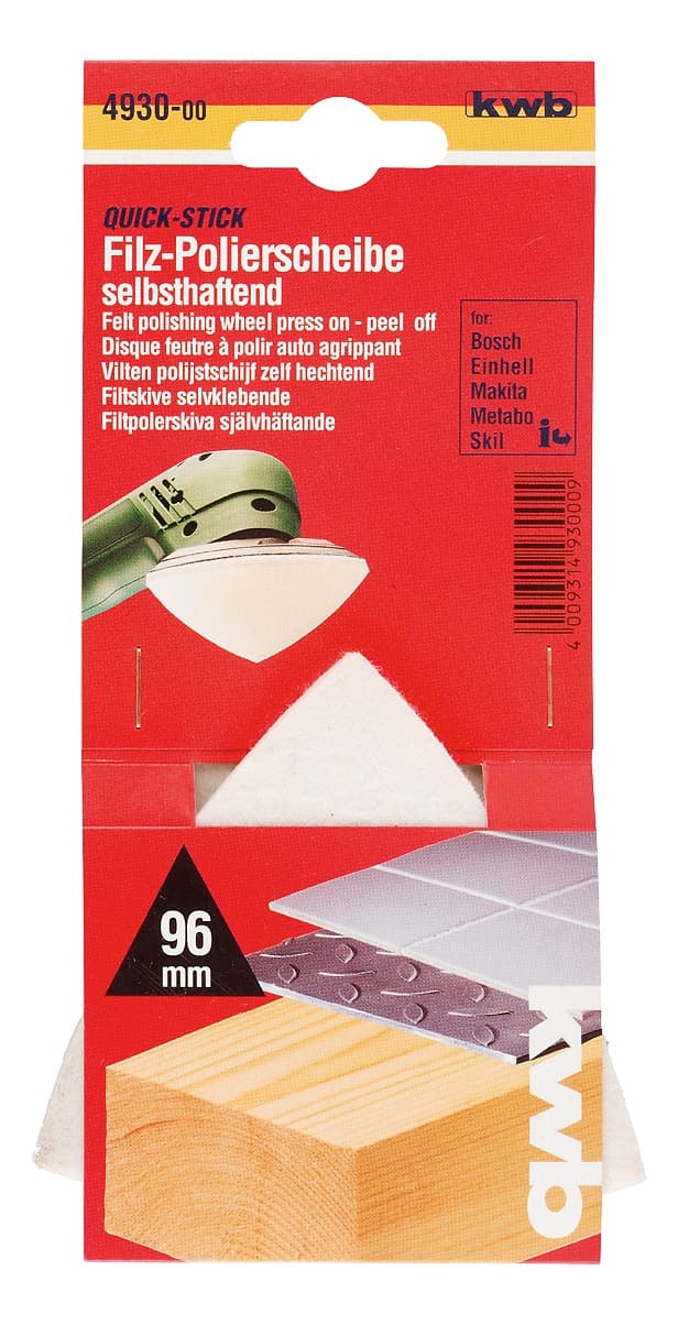  KWB 49493000 filc za poliranje za delta brusilicu - slika 3
