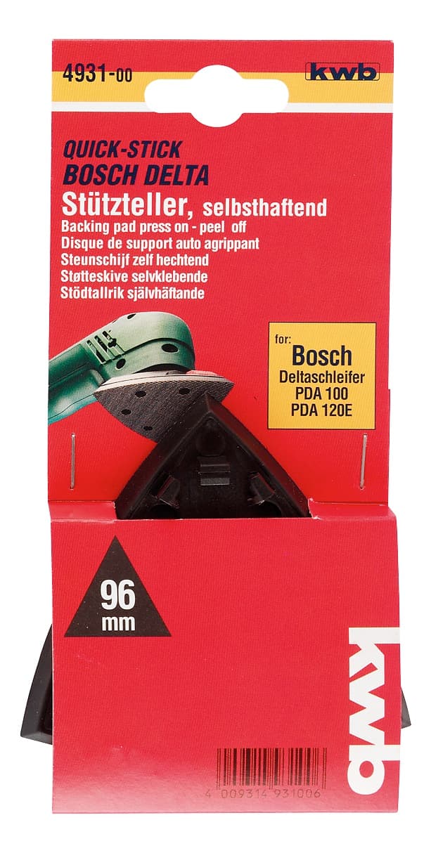  KWB 49493100 Quick-Stick gumeni delta disk 96mm, za delta brusilice - slika 2