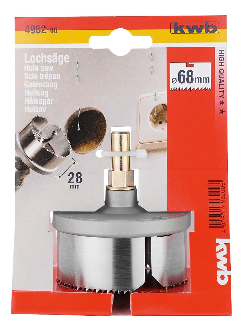  KWB 49498200 Krunasta testera za rupe sa nosačem fi 68 mm, SB  - slika 2