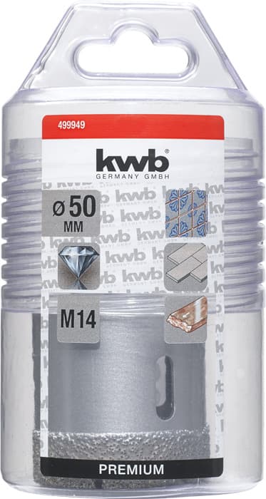  KWB 49499949 dijamantska kruna za keramiku 50 mm, M14 - slika 4