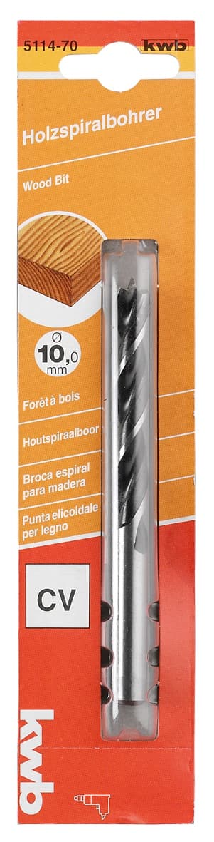  KWB 49511466 CrV burgija za drvo 6, dvostruka spirala - slika 2