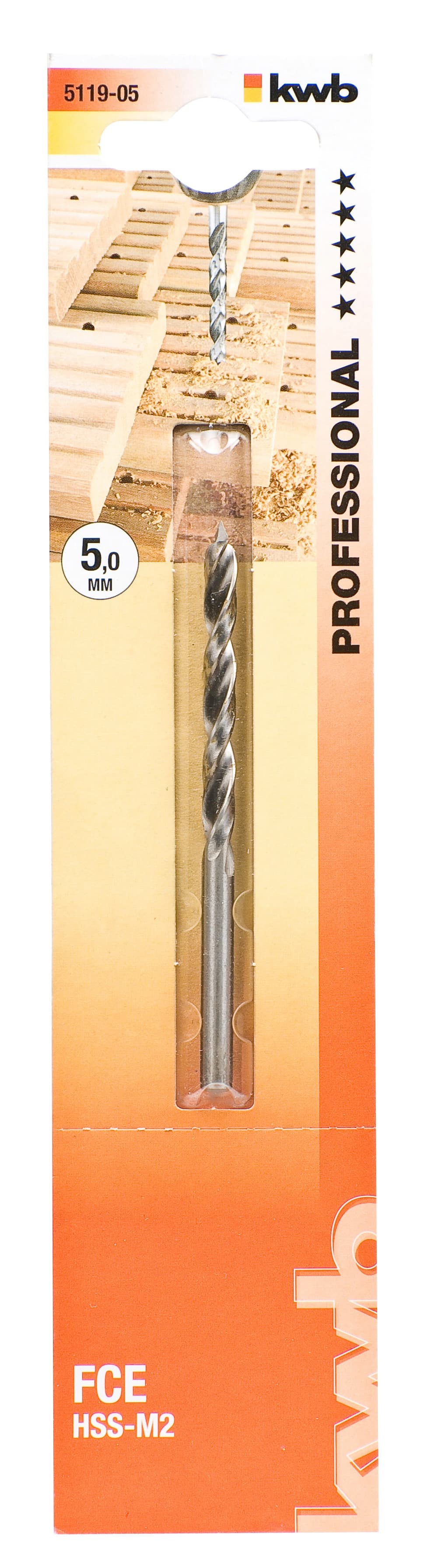  KWB 49511905 HSS-M2 burgija za tvrdo drvo 5, FCE, Energy Saving