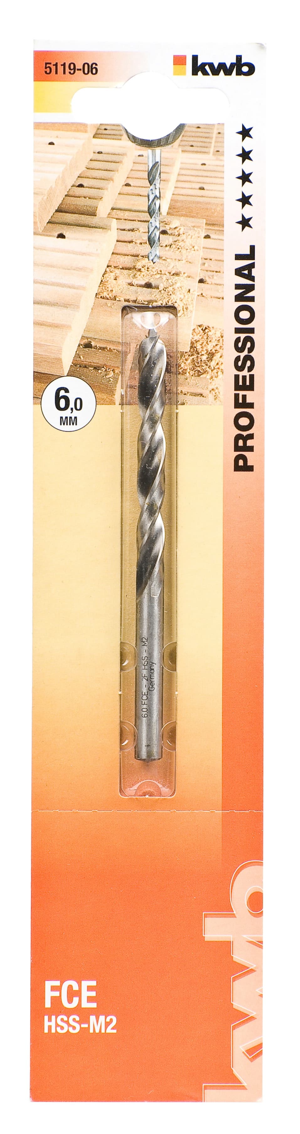  KWB 49511906 HSS-M2 burgija za tvrdo drvo 6, FCE, Energy Saving