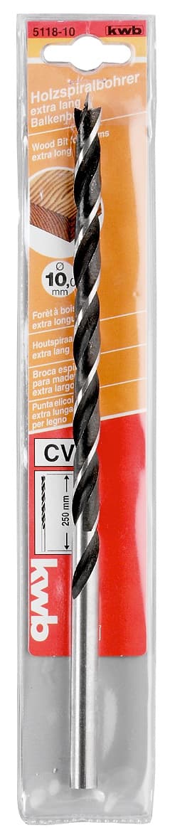  KWB 49512818 CrV burgija za drvo 18x400, ekstra duga - slika 2