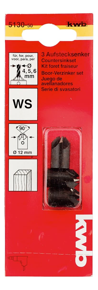  KWB 49513050 Set upuštača 3 komada