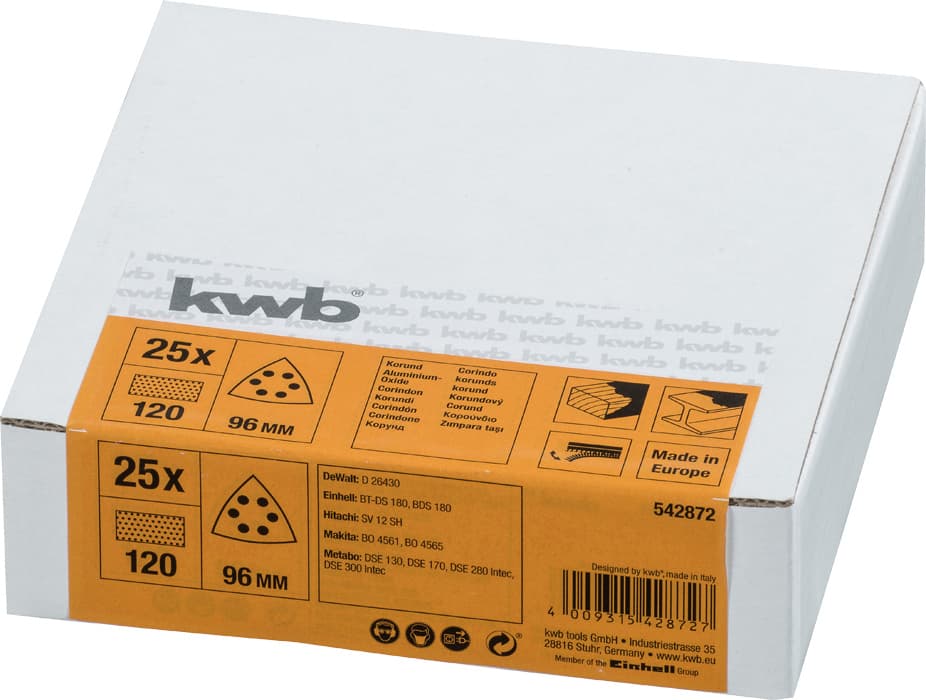  KWB 49542872 Quick-Stick delta brusni papir na čičak 120 GR - slika 5