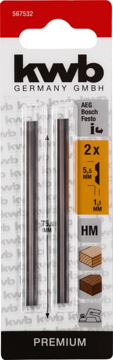  KWB 49567532 2 noža za rende H75 - slika 5