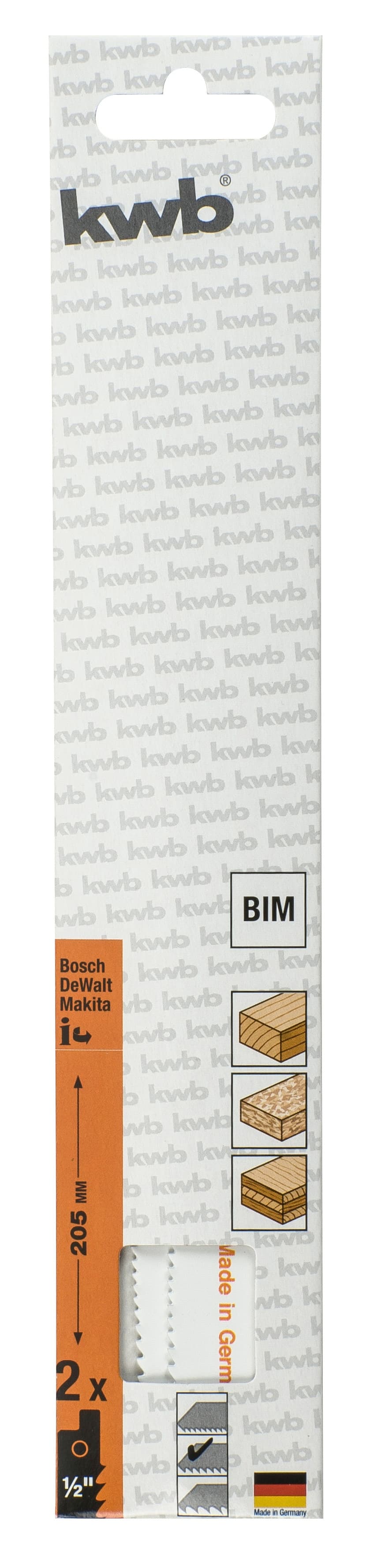  KWB 49576930 list univerzalne testere za drvo 205 mm, 2/1